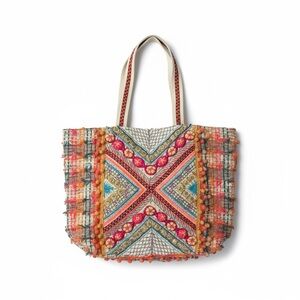 Katydid Multicolor Embroidered and Embellished Tote